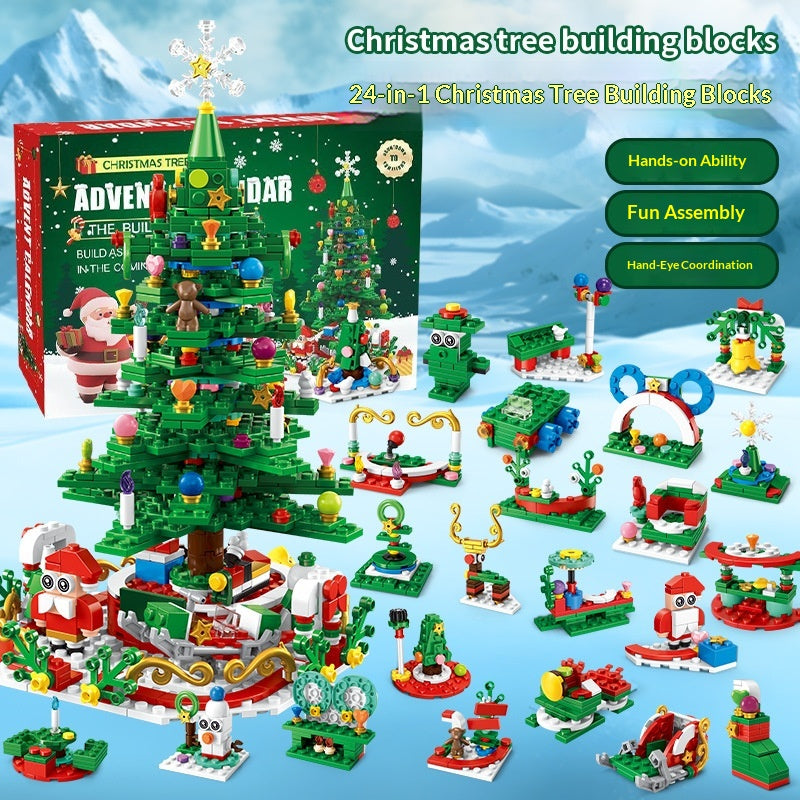 Calendario de Adviento Árbol de Navidad – Bloques de Construcción 24 Días