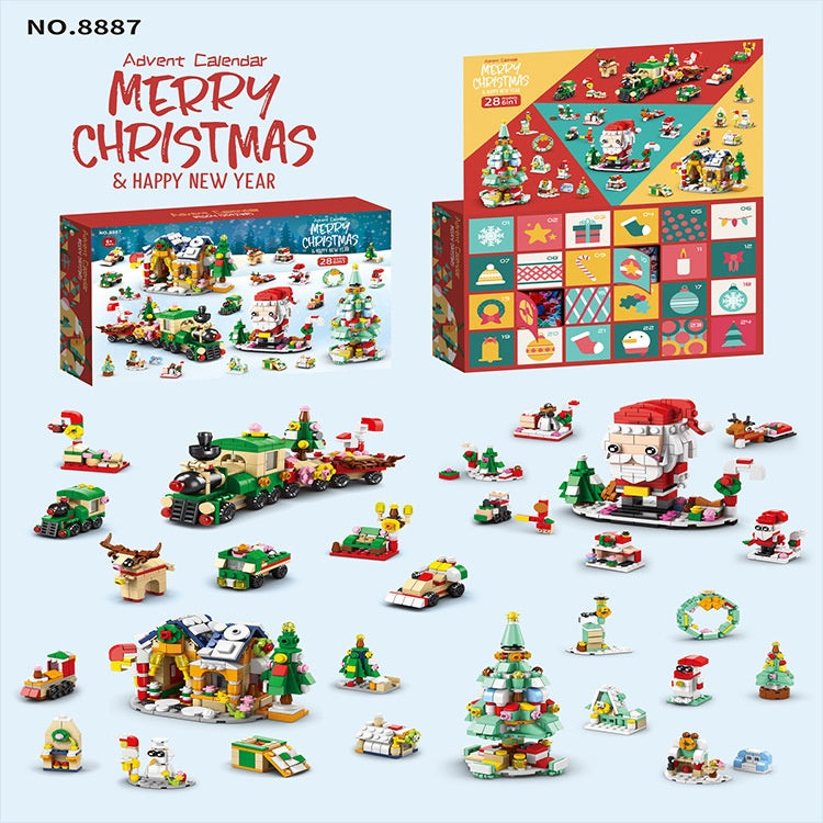 Calendario de Adviento Árbol de Navidad – Bloques de Construcción 24 Días