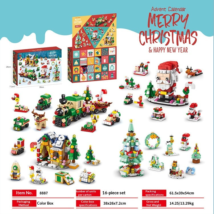 Calendario de Adviento Árbol de Navidad – Bloques de Construcción 24 Días