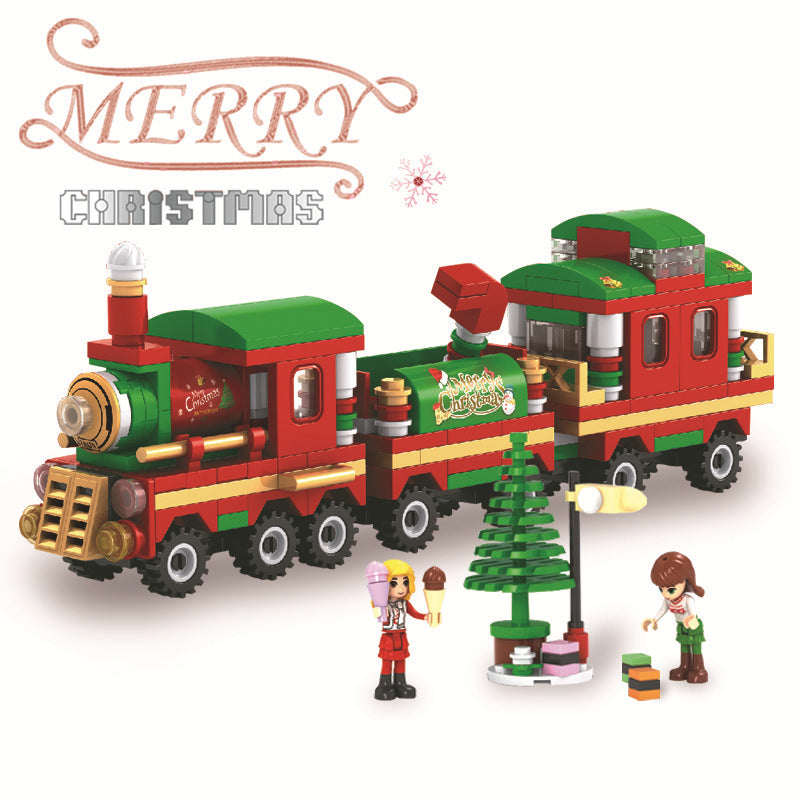 Tren de Navidad – Set de Bloques de Construcción